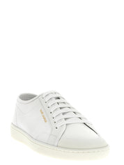 Saint Laurent White Calfskin Low Top Sneakers