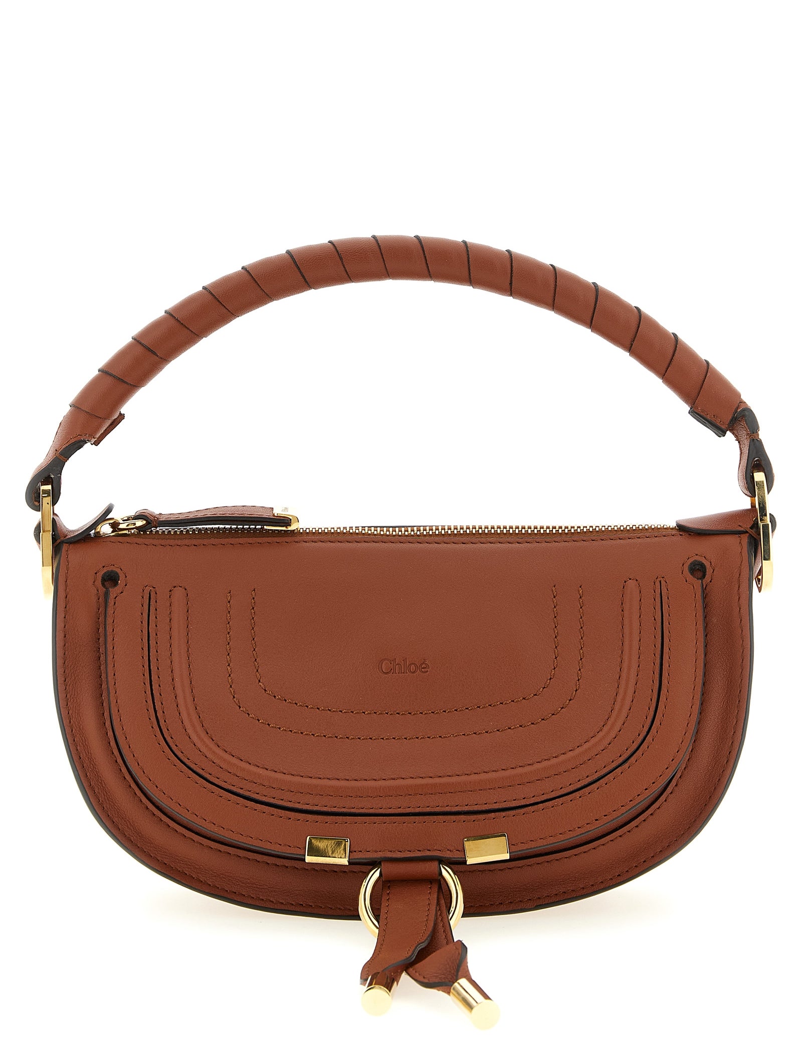 Chloé Brown Calfskin Leather Shoulder Bag