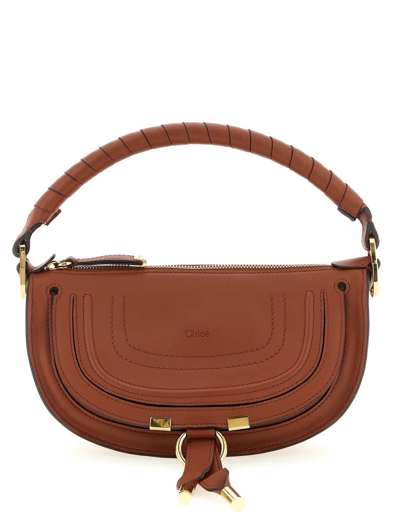 Chloé Brown Calfskin Leather Shoulder Bag
