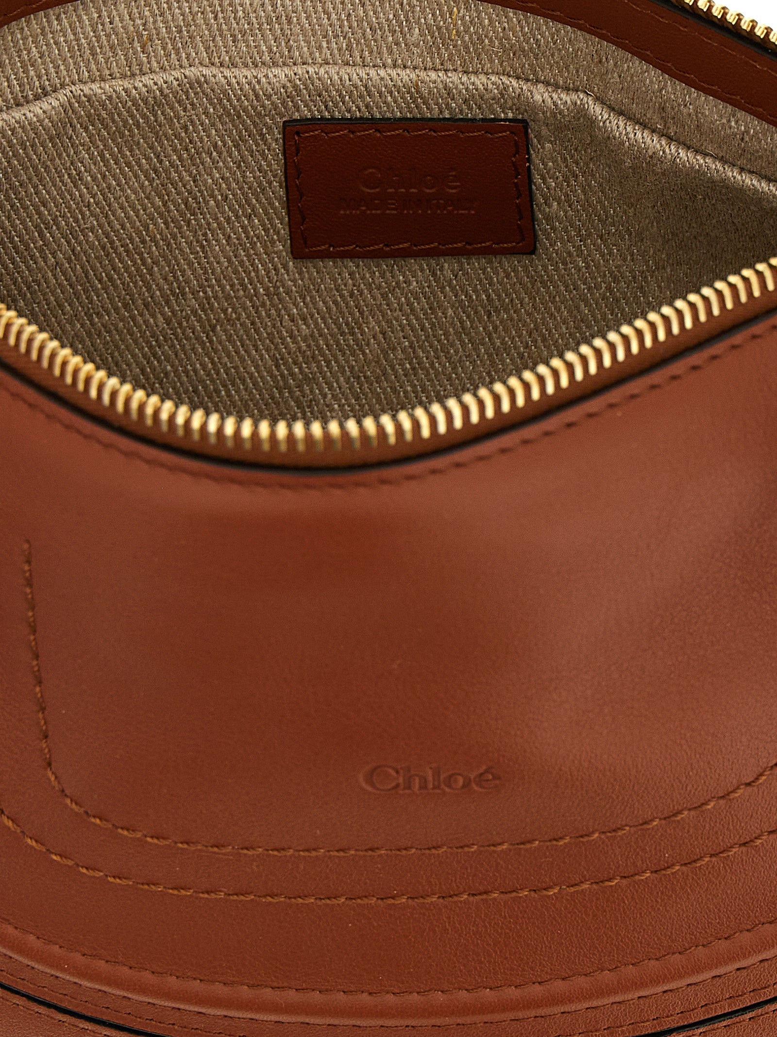 Chloé Brown Calfskin Leather Shoulder Bag