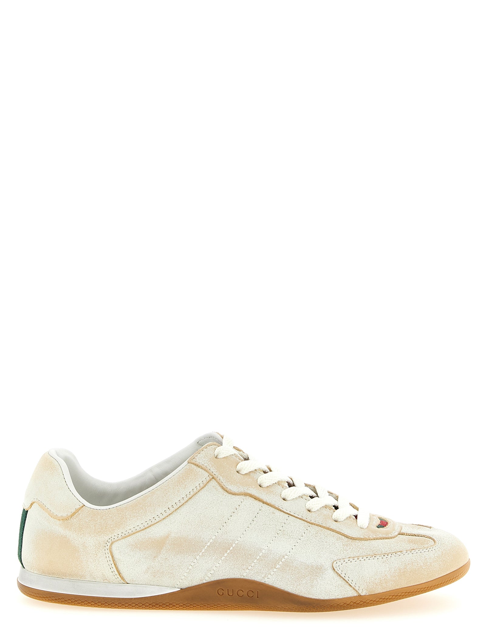Gucci Beige Calfskin Low Top Sneakers