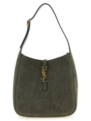 Saint Laurent Gray Lamb Leather Shoulder Bags
