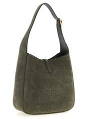 Saint Laurent Gray Lamb Leather Shoulder Bags