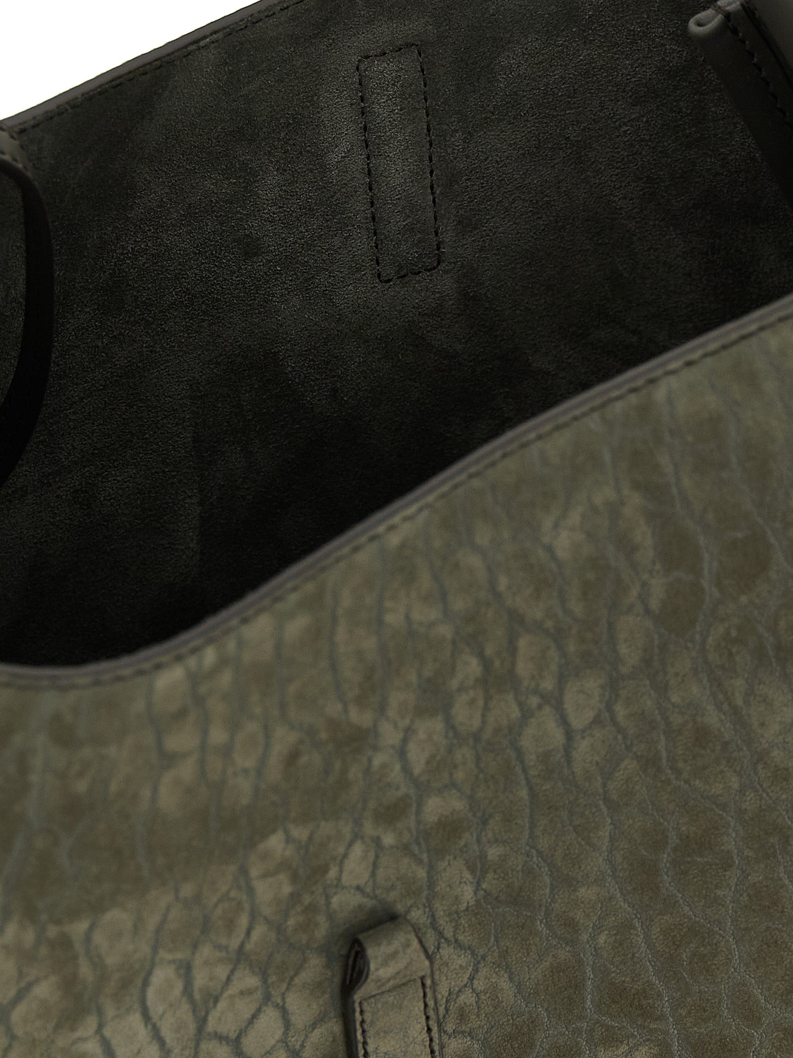 Saint Laurent Gray Lamb Leather Shoulder Bags