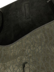 Saint Laurent Gray Lamb Leather Shoulder Bags
