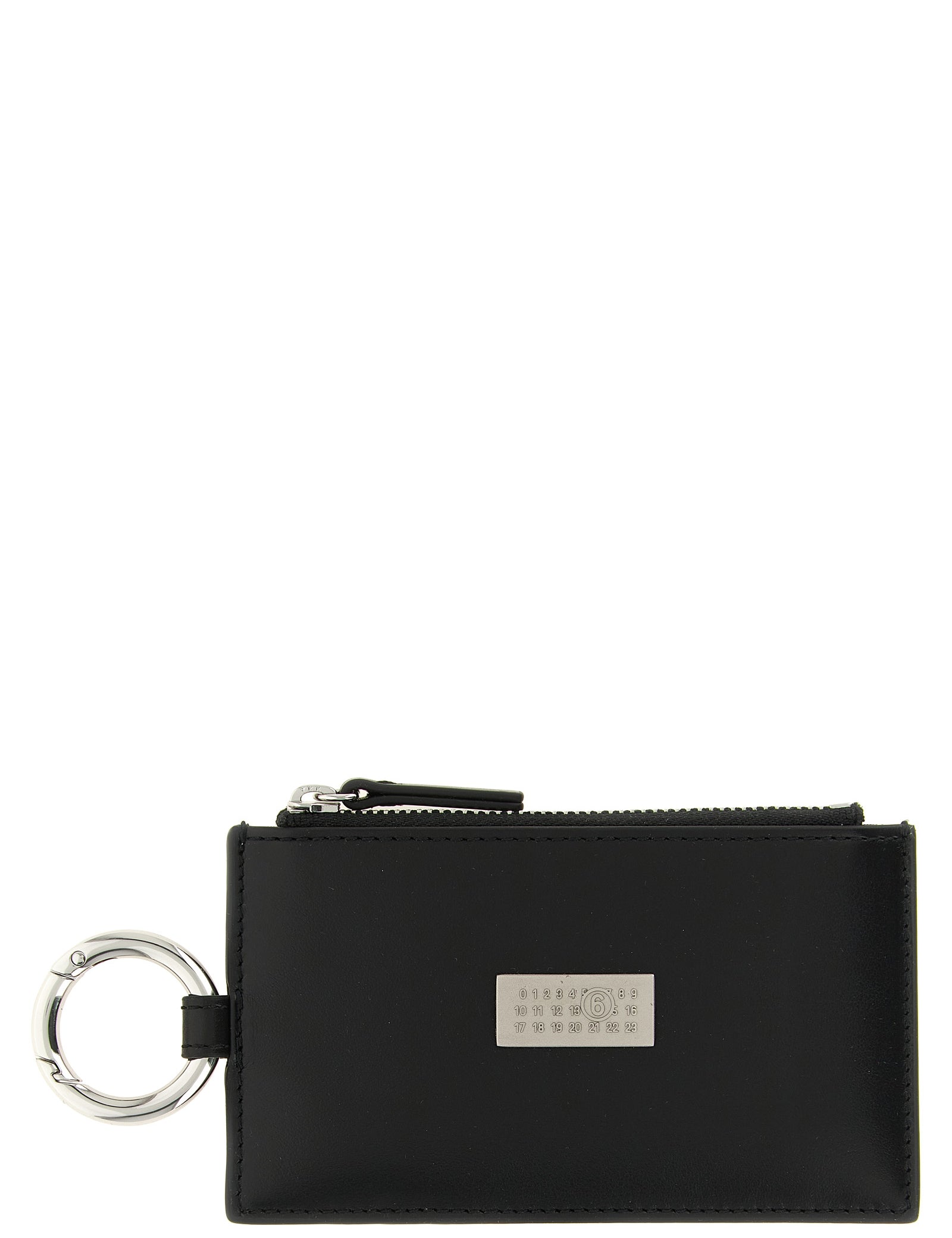 MM6 Maison Margiela Black Calfskin Wallets