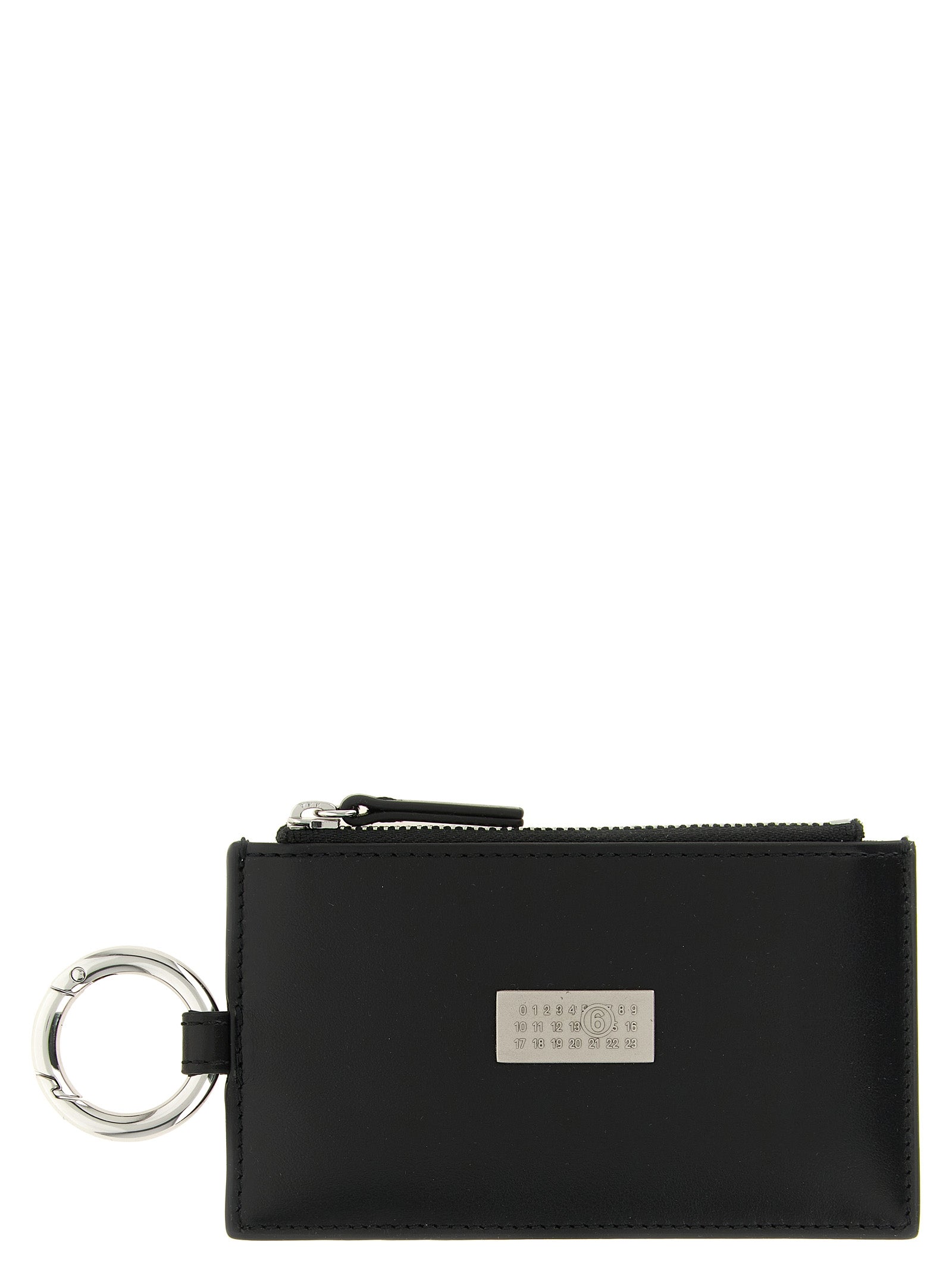 MM6 Maison Margiela Black Calfskin Wallets