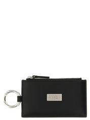 MM6 Maison Margiela Black Calfskin Wallets