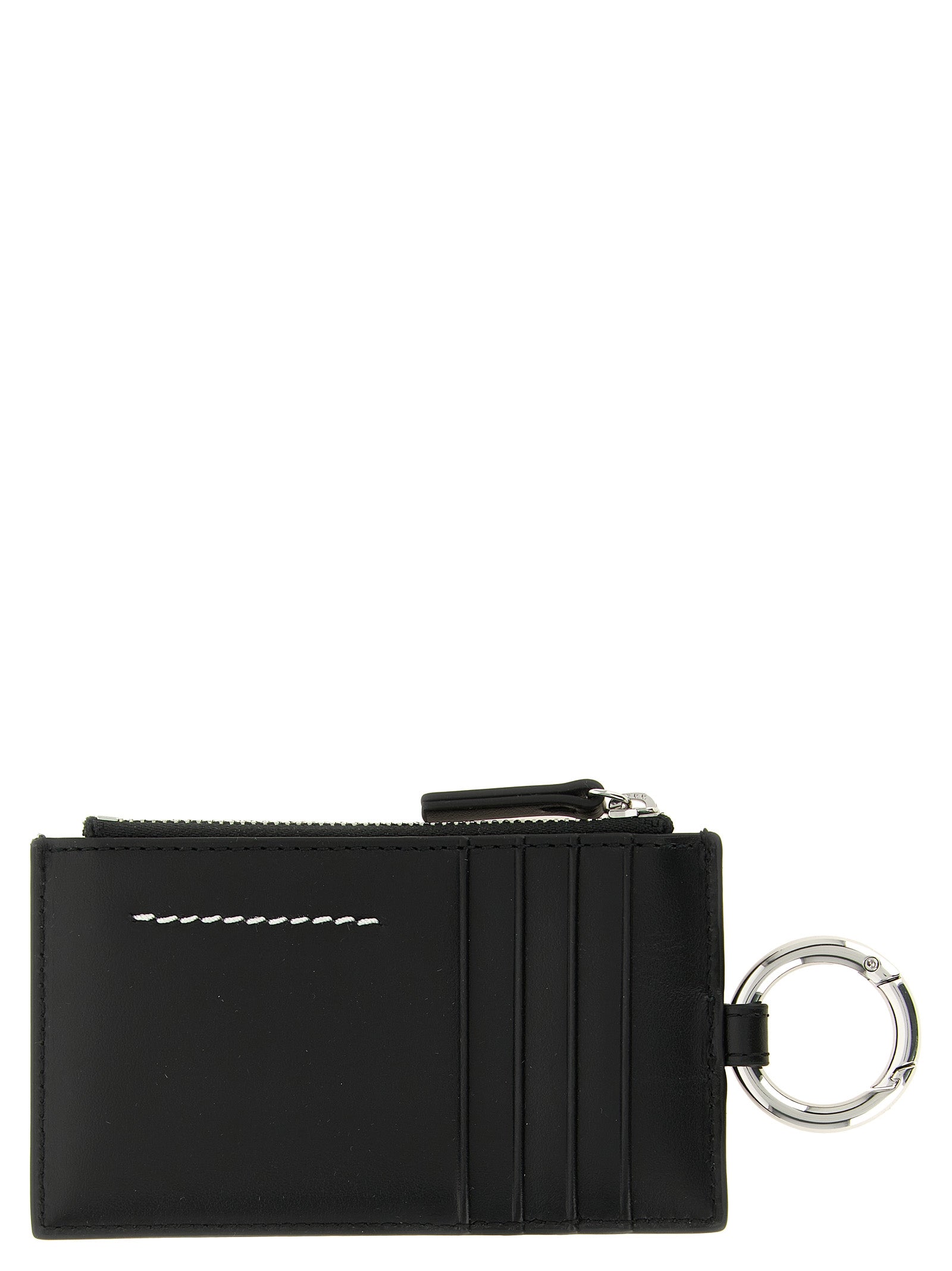 MM6 Maison Margiela Black Calfskin Wallets