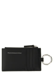 MM6 Maison Margiela Black Calfskin Wallets