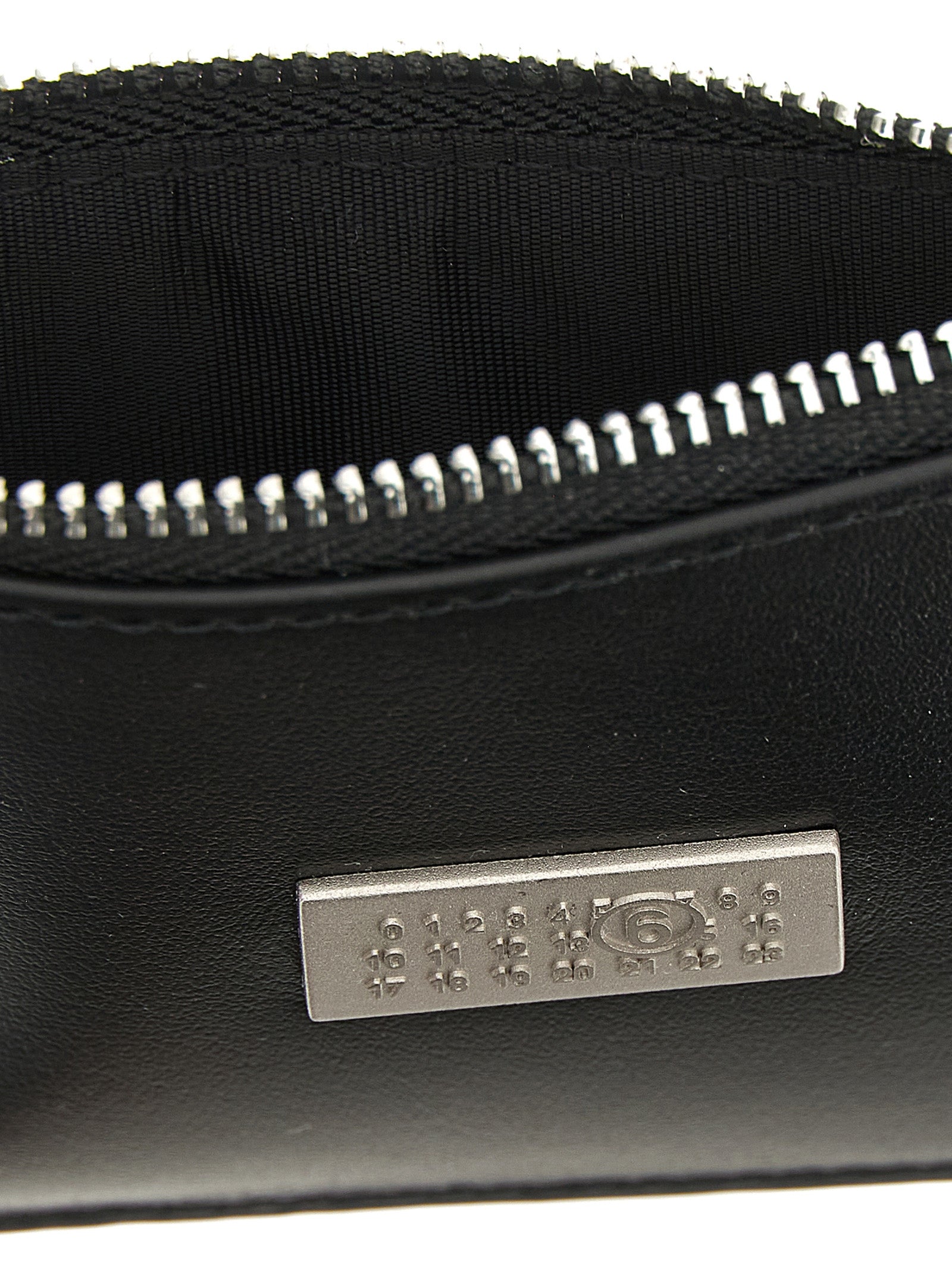 MM6 Maison Margiela Black Calfskin Wallets