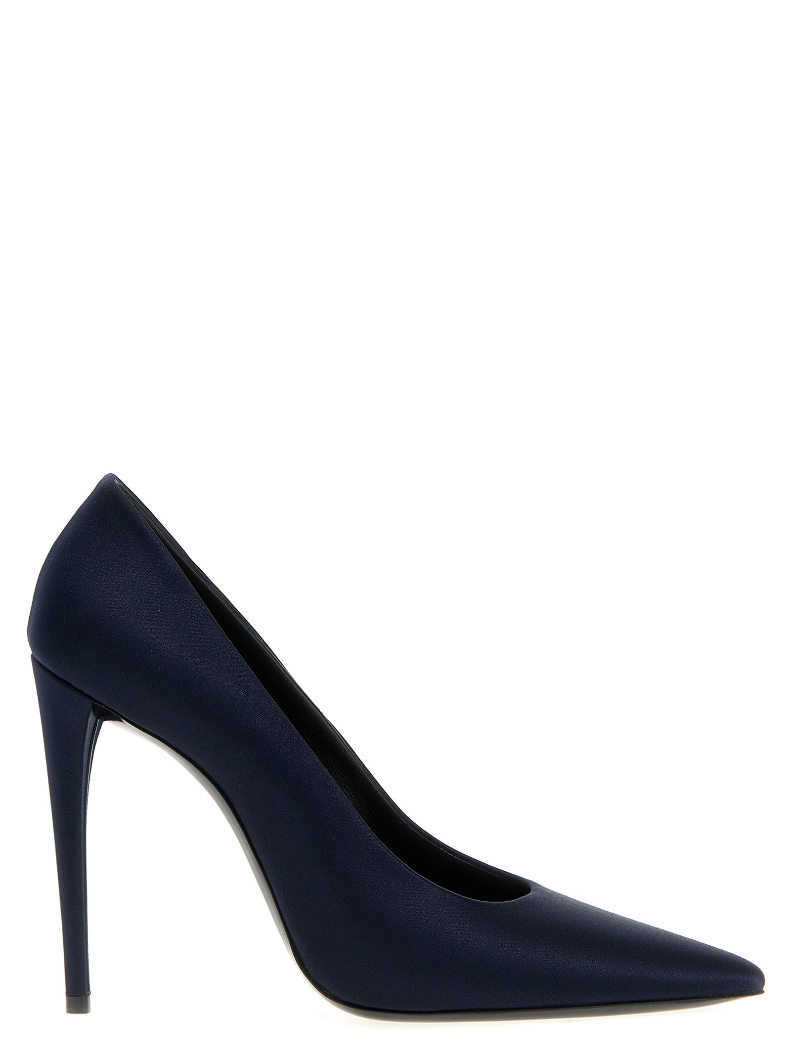 Saint Laurent Blue Polyester Pumps