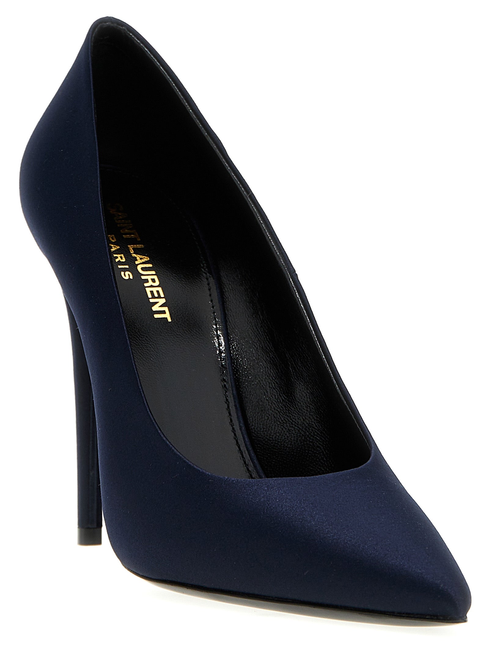 Saint Laurent Blue Polyester Pumps