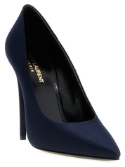 Saint Laurent Blue Polyester Pumps