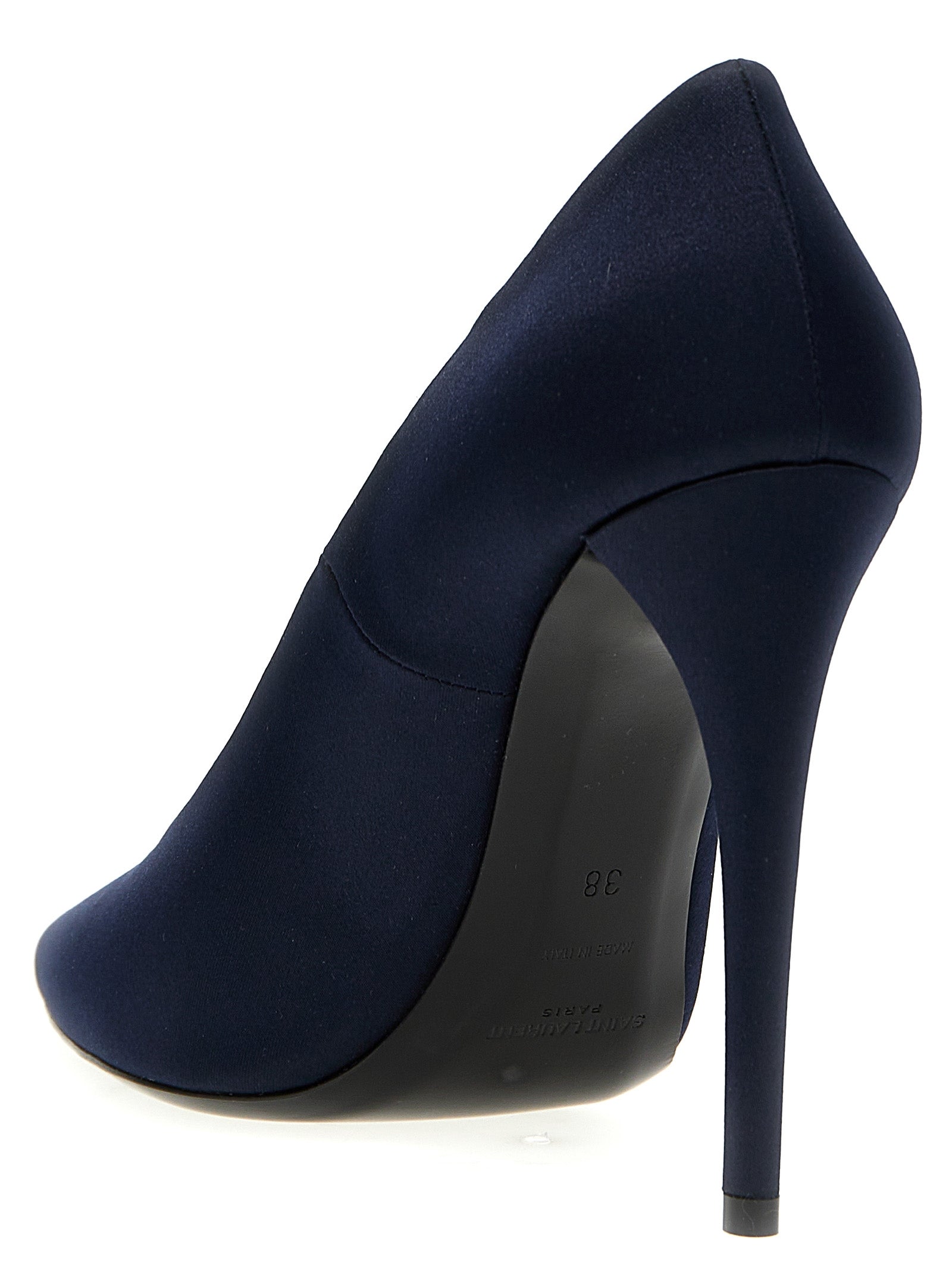 Saint Laurent Blue Polyester Pumps