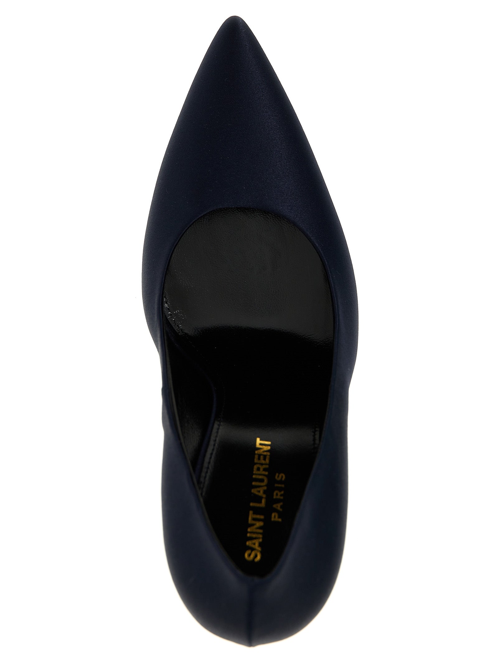 Saint Laurent Blue Polyester Pumps