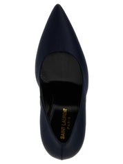 Saint Laurent Blue Polyester Pumps