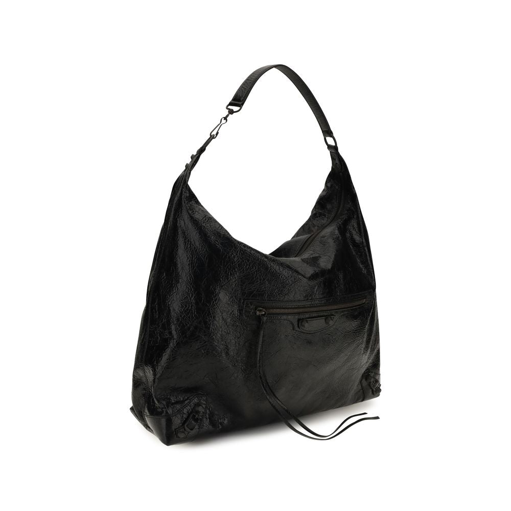 Balenciaga Black Lambskin Shoulder Bag