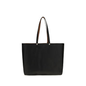 Valentino Garavani Black Calf Leather Tote Bag