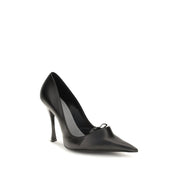 Balenciaga Black Lambskin High Heel Pumps