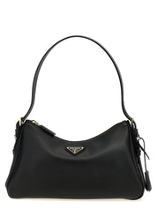 Prada Black Calfskin Shoulder Bag