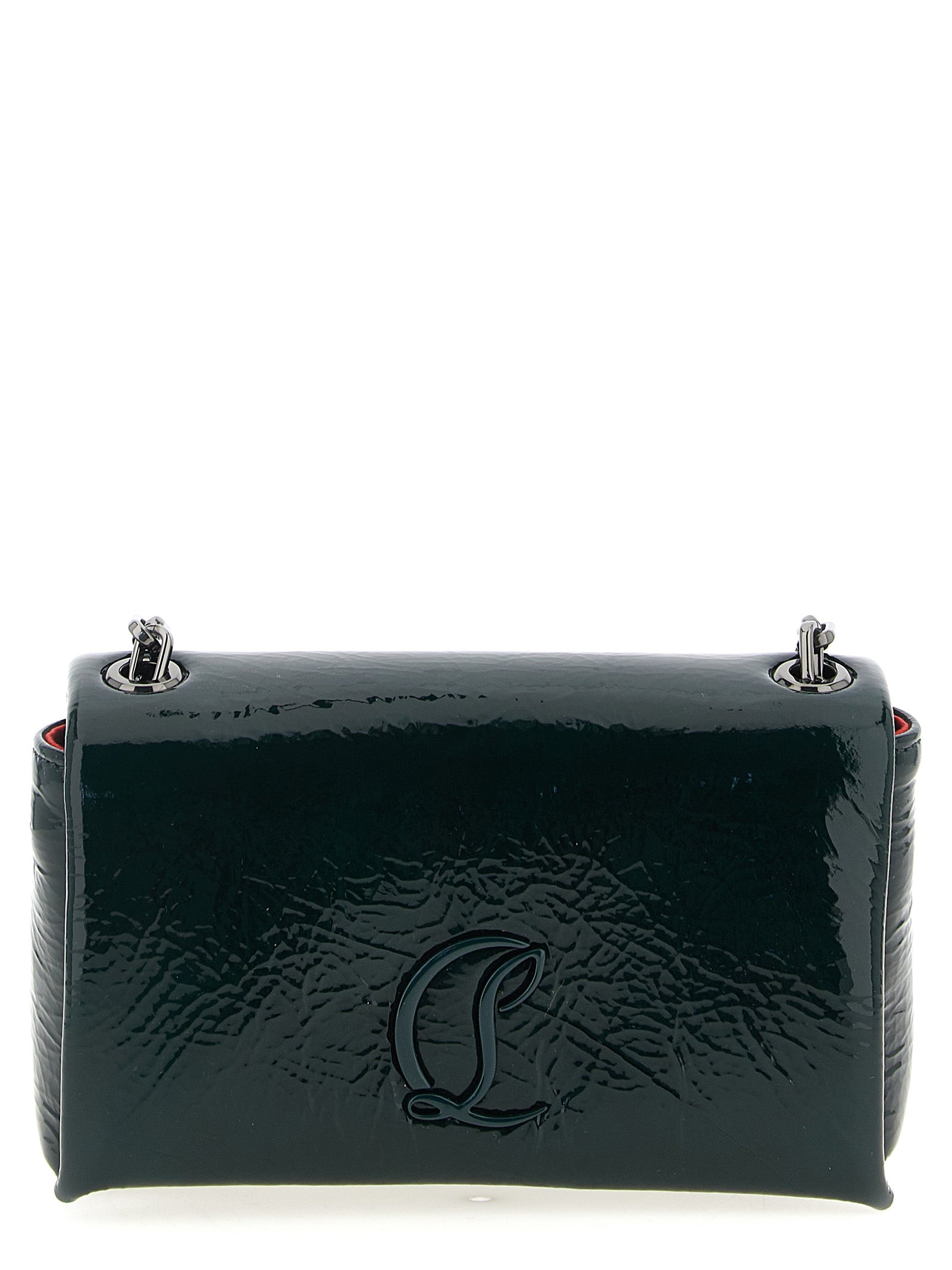 Christian Louboutin Green Calfskin Crossbody Bag