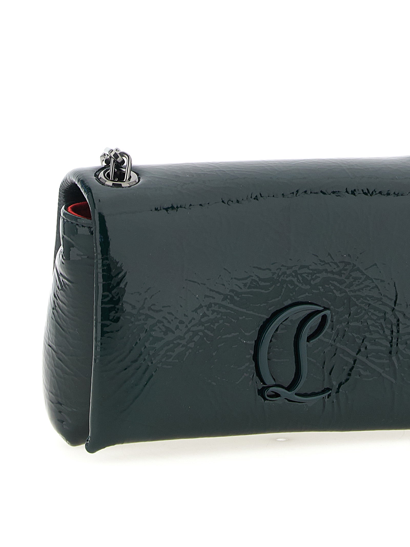 Christian Louboutin Green Calfskin Crossbody Bag