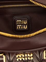 Miu Miu Brown Lamb Leather Handbag