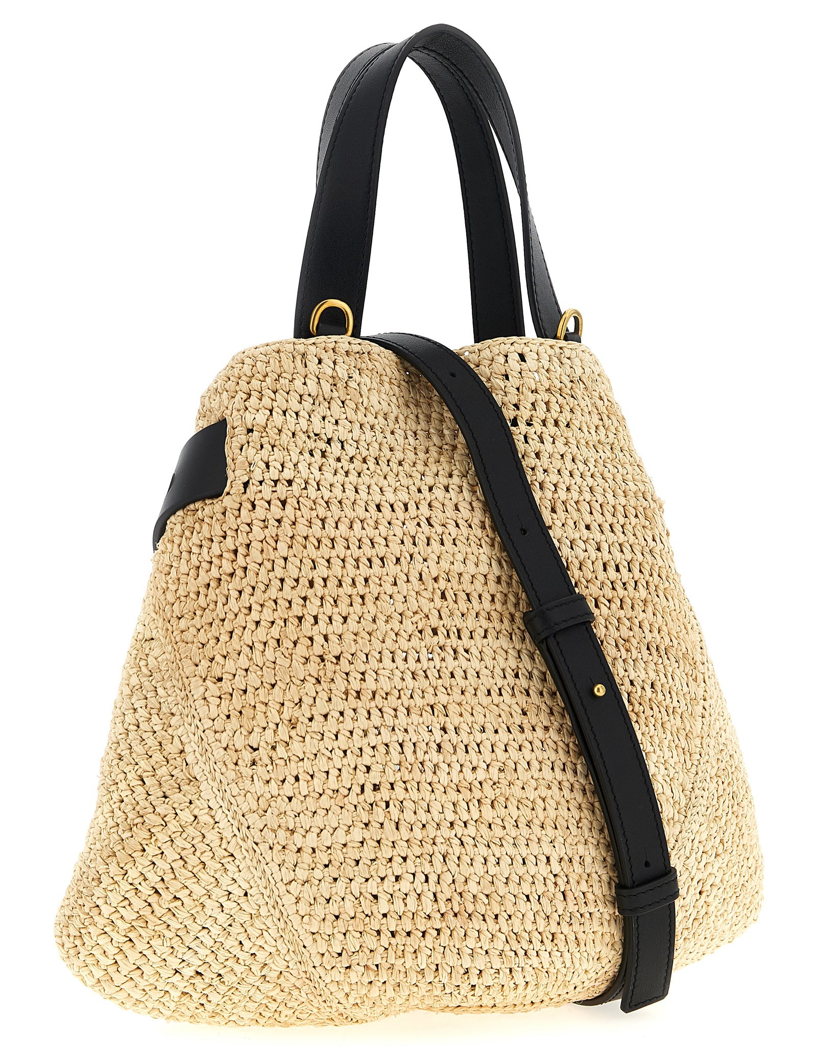 Loewe Beige Raffia Tote Bag