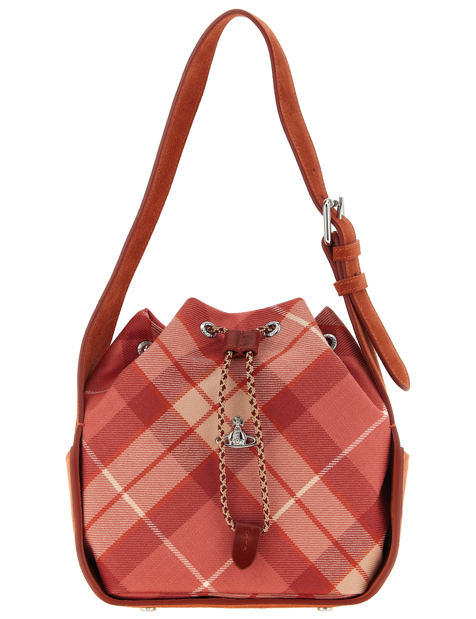 Vivienne Westwood Pink Wool Shoulder Bags