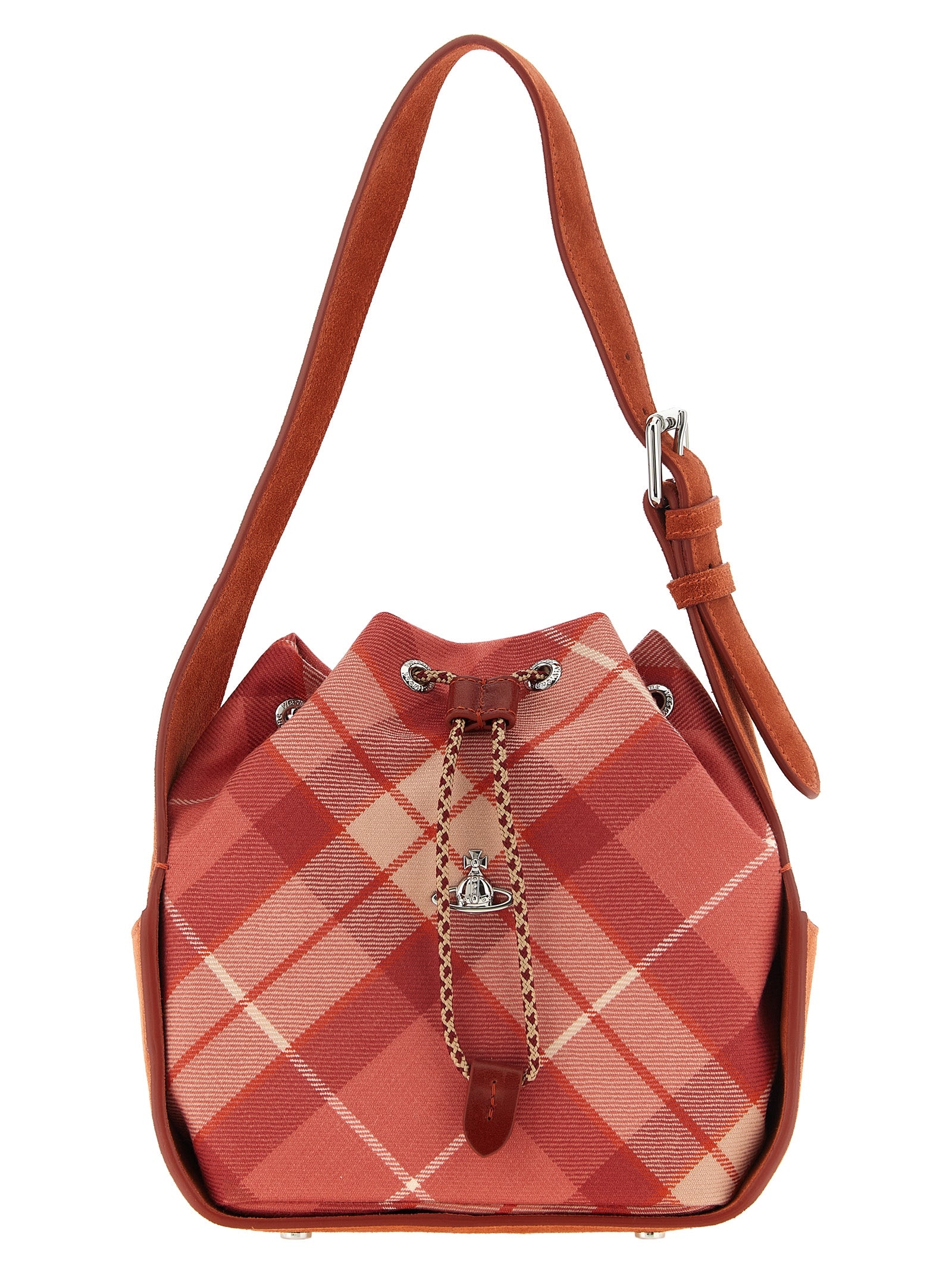 Vivienne Westwood Pink Wool Shoulder Bags
