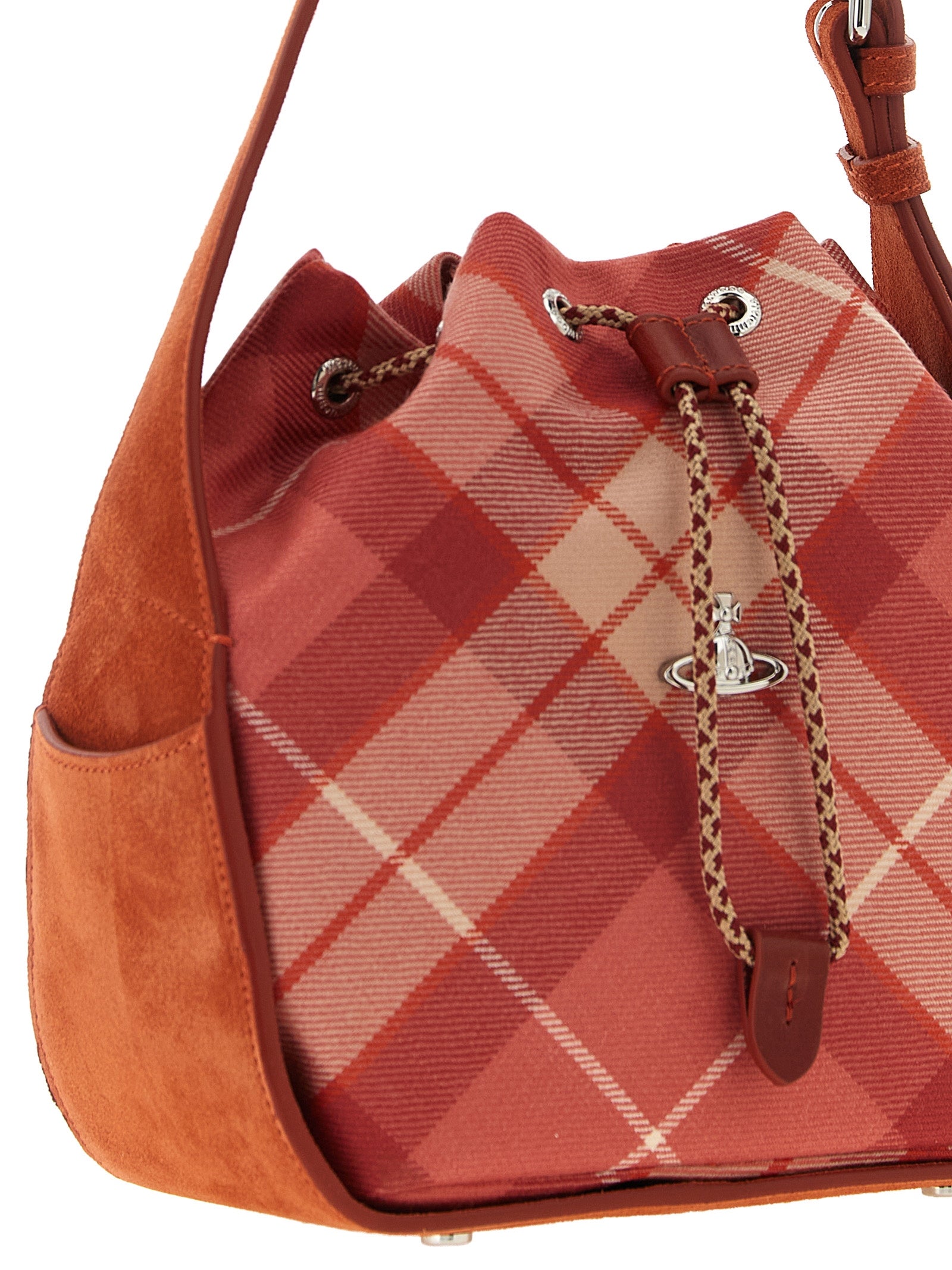 Vivienne Westwood Pink Wool Shoulder Bags