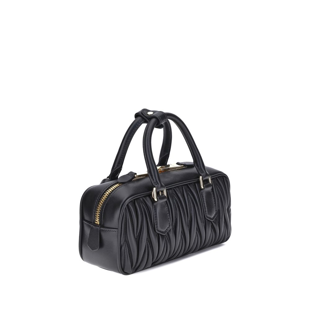 Miu Miu Black Calf Leather Shoulder Bag