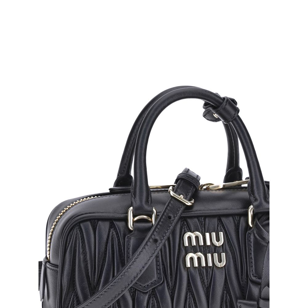Miu Miu Black Calf Leather Shoulder Bag