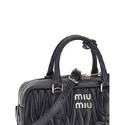 Miu Miu Black Calf Leather Shoulder Bag