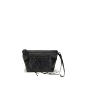 Balenciaga Black Calf Leather Clutch Bag