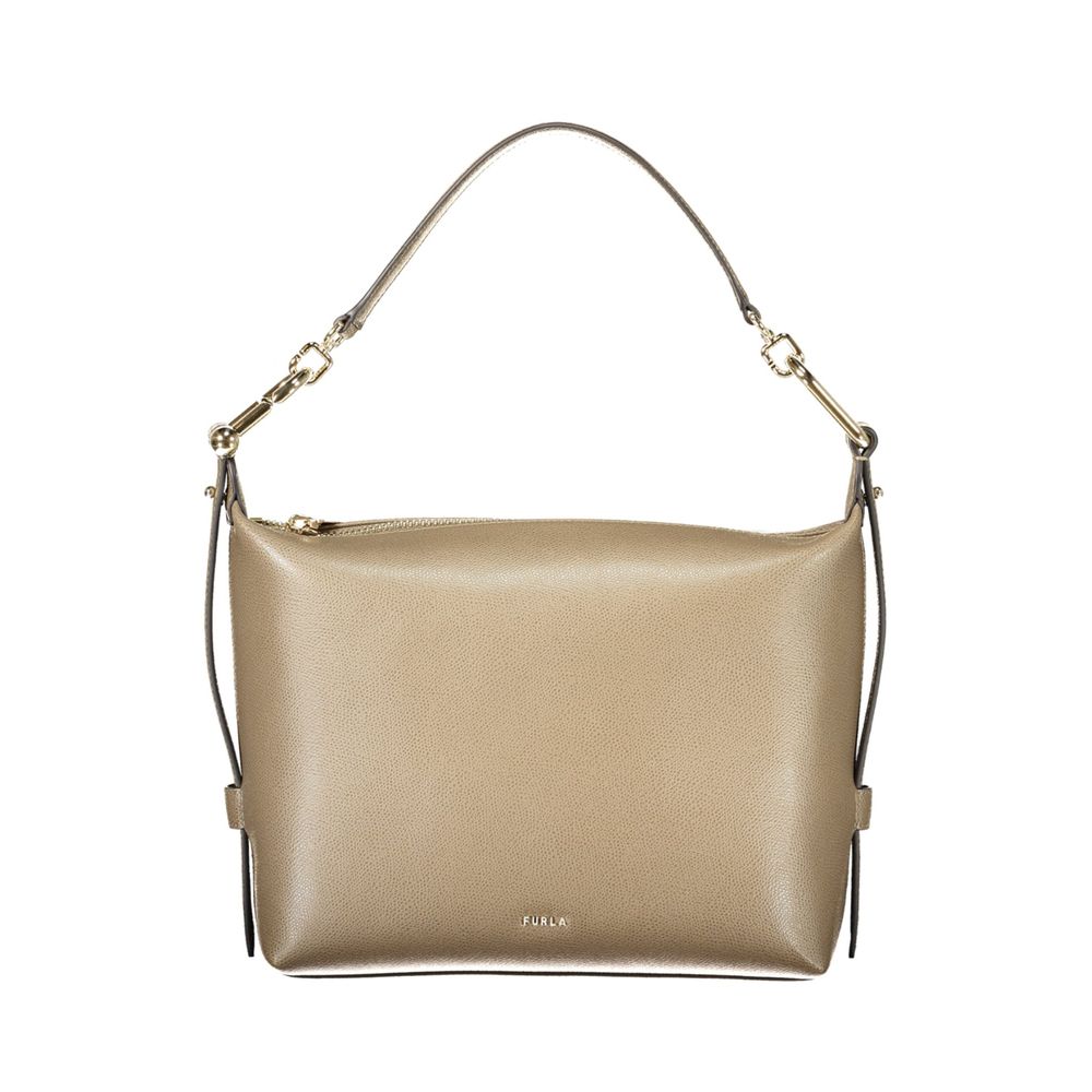 Furla Brown Leather Hobo Bag