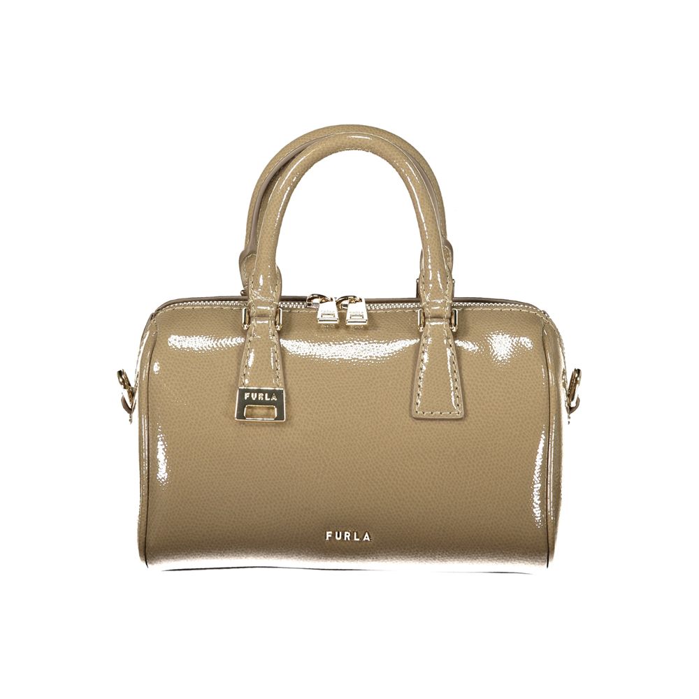 Furla Green Leather Mini Boston Bag
