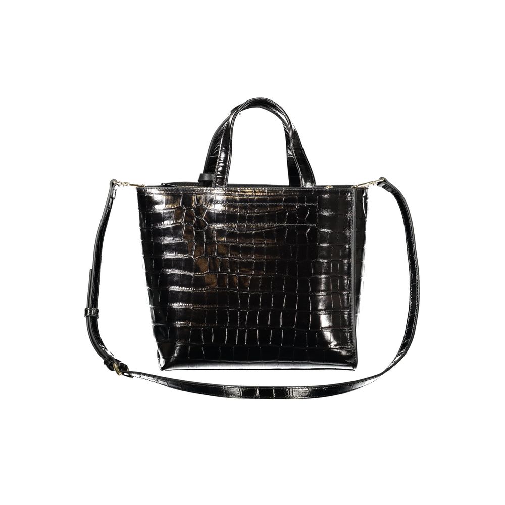 Furla Black Leather Tote Bag