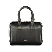 Furla Black Leather Boston Bag