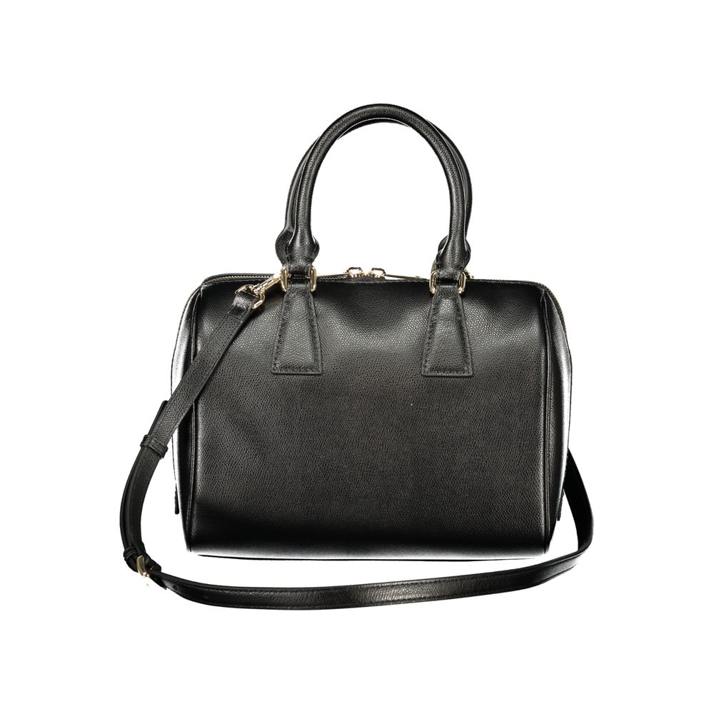 Furla Black Leather Boston Bag