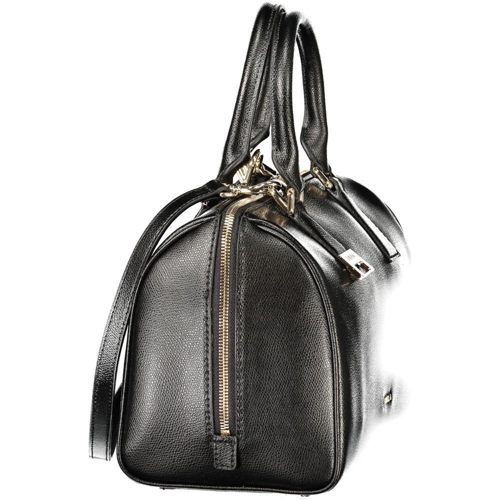 Furla Black Leather Boston Bag