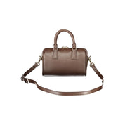 Furla Brown Leather Mini Boston Bag
