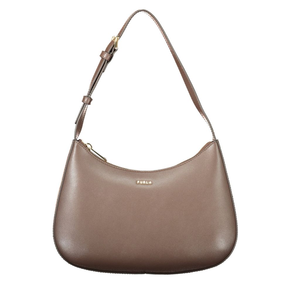 Furla Brown Leather Shoulder Bag