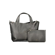 Furla Black Leather Tote Bag