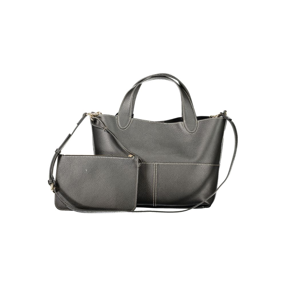Furla Black Leather Tote Bag