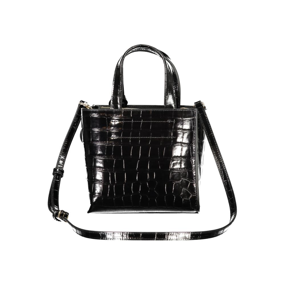 Furla Black Leather Mini Tote Bag