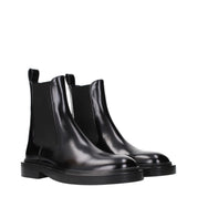 Jil Sander Black Leather Ankle Boots
