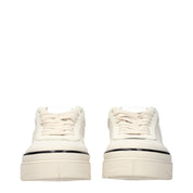 Jil Sander Beige Fabric Platform Sneakers