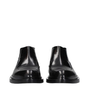 Jil Sander Black Leather Ankle Boots
